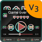 آیکون‌ Game over Music Player Skin