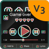 Game over Music Player Skin icône