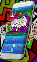 Graffiti Music Player Skin poster