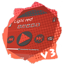 Light red PlayerPro Skin APK