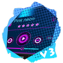 APK Pink neon PlayerPro Skin