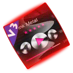 Rosa metall PlayerPro Haut APK Herunterladen