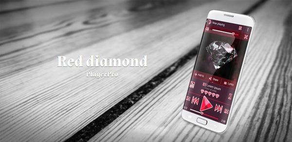 Cómo descargar la última versión de Red diamond PlayerPro Skin APK 2.4 Dark Pink para Android 2024 image