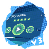 Sky lights PlayerPro Skin icône