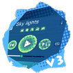 Sky lights PlayerPro Skin