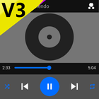SKIN PLAYERPRO ANDROID M BLUE icon