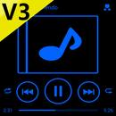SKIN PLAYERPRO V3 NEON BLUE APK