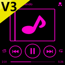 SKIN PLAYERPRO V3 NEON PINK APK