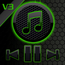 SKIN PLAYERPRO SPACE GREEN BLACK APK