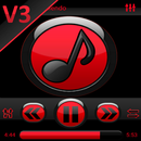 SKIN PLAYERPRO FUTURA RED APK