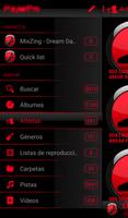 SKIN PLAYERPRO FUTURA RED screenshot 3