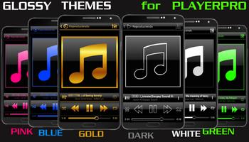 SKIN PLAYERPRO V4 GLASS BLUE screenshot 1