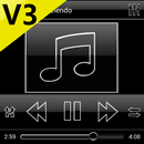 SKIN PLAYERPRO V4 GLASS DARK APK