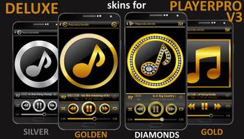 SKIN PLAYERPRO V4 GOLD ELEGANT screenshot 1