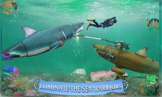Underwater Robot Shark Hunting Ekran Görüntüsü 3