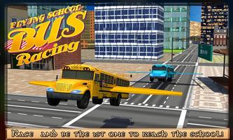 Flying School Bus Racing capture d'écran 3
