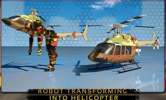 helikopter robot transformatie-poster
