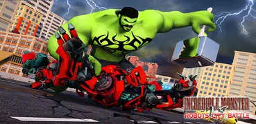 incrível monster Vs robôs cidade batalha