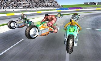 Superheroes Moto Bike Racing capture d'écran 2