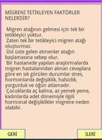 MİGREN NEDİR TANISI , TEDAVİSİ स्क्रीनशॉट 3