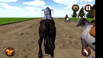 Horse Racing 3D Poster