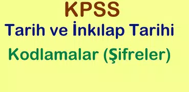 KPSS Tarih Kodlamaları Tarihin