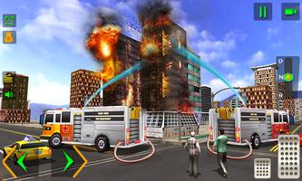 pompier sauvetage - urgence simulateur de camion capture d'écran 2