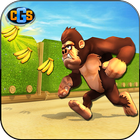 monkey jungle run - adventure runner آئیکن