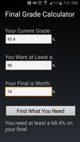 Final Grade Calculator Affiche