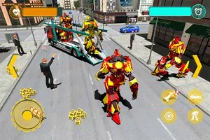 Robot Transforming Game - Real Robot Car Transport imagem de tela 5