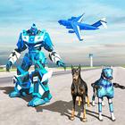 Robot de policía de EE. UU. - Transporte de avión icono