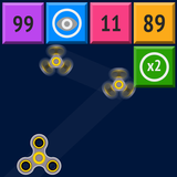 Fidget Spinner: ballz shoot blocks - break bricks أيقونة