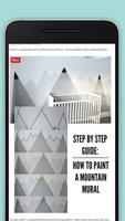 DIY Mountain Mural โปสเตอร์