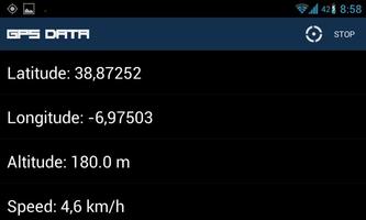GPS Data capture d'écran 1