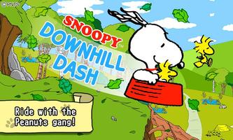 Snoopy Downhill Dash Affiche