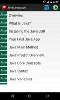 Java language पोस्टर