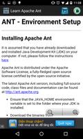 Learn Apache Ant capture d'écran 2