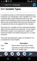 Learn C++ language اسکرین شاٹ 3