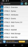 Learn html5 포스터