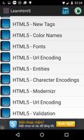 Learn html5 स्क्रीनशॉट 1