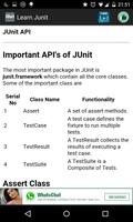 Learn JUnit capture d'écran 2