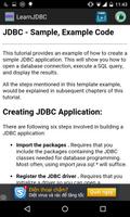 Learn jdbc capture d'écran 2