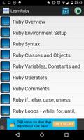 Learn Ruby capture d'écran 1
