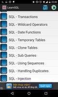 Learn SQL capture d'écran 1