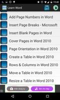 Learn MS Word 2010 ảnh chụp màn hình 1