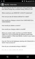 MySQL Interview questions poster