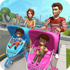New Baby Twins Virtual Mother Family Fun Simulator icône