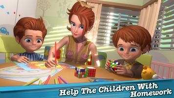 New Baby Twins Virtual Mother Family Fun Simulator capture d'écran 2