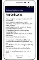 Eminem 50 Top Song Lyrics capture d'écran 2