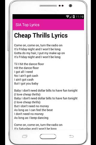 Can you turn the radio. Come on come on turn the Radio on текст. Sia cheap Thrills Lyrics. Слово Sia. Come on come on песня.